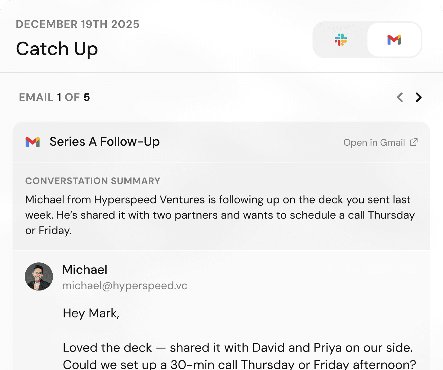Catch Up